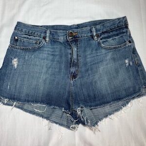 Ralph Lauren Denim & Supply Shorts Womens Size 32 Distressed Raw Hem Booty Short